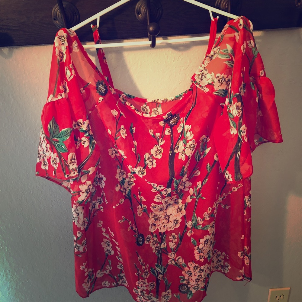 Red blouse
